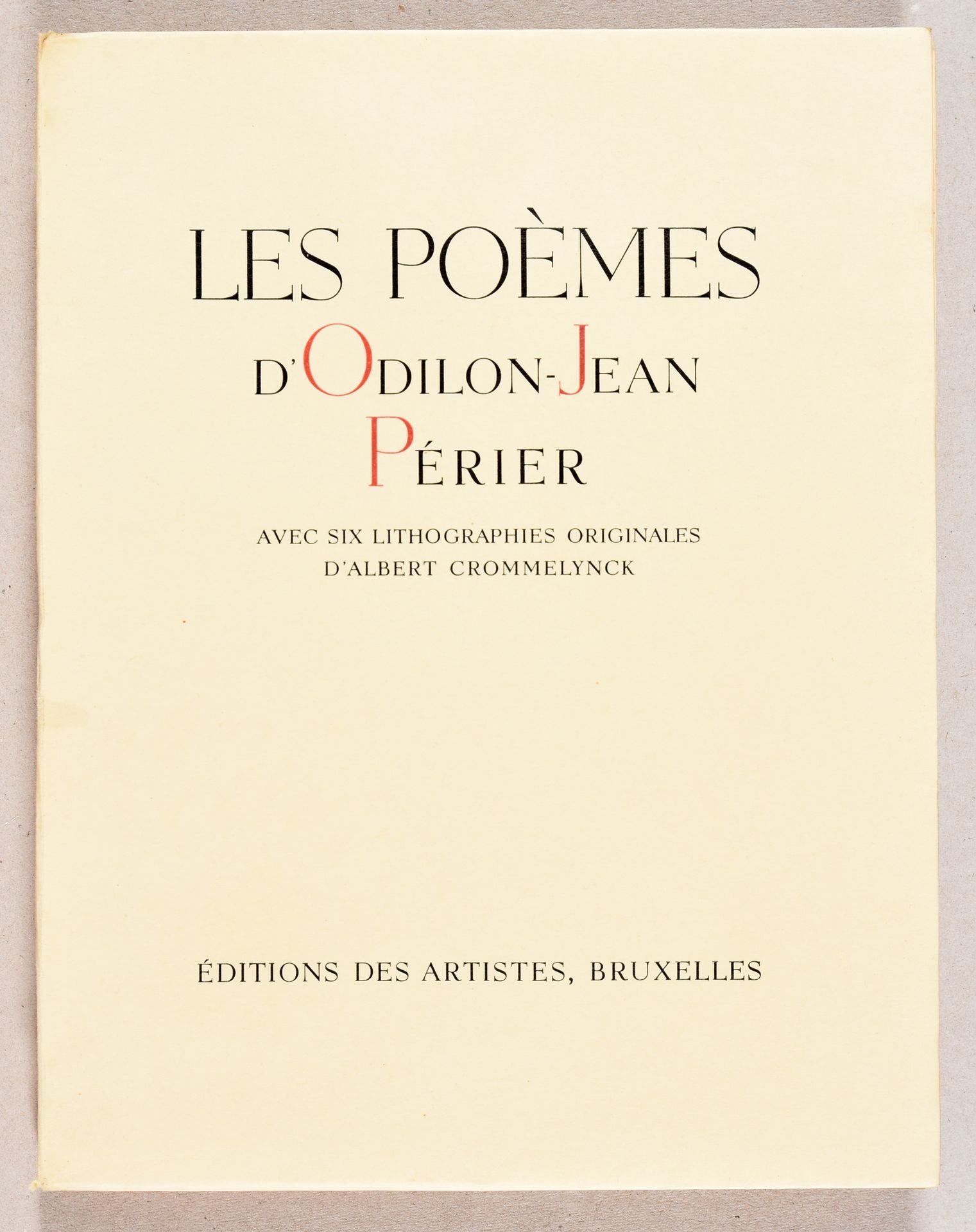 Odilon-Jean Périer: cover, book and graphic echoes.