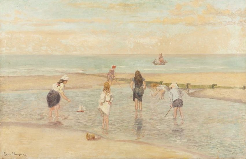 L’Essor : allégorie, nu en plein air, cercle familial et scène de jardin.
