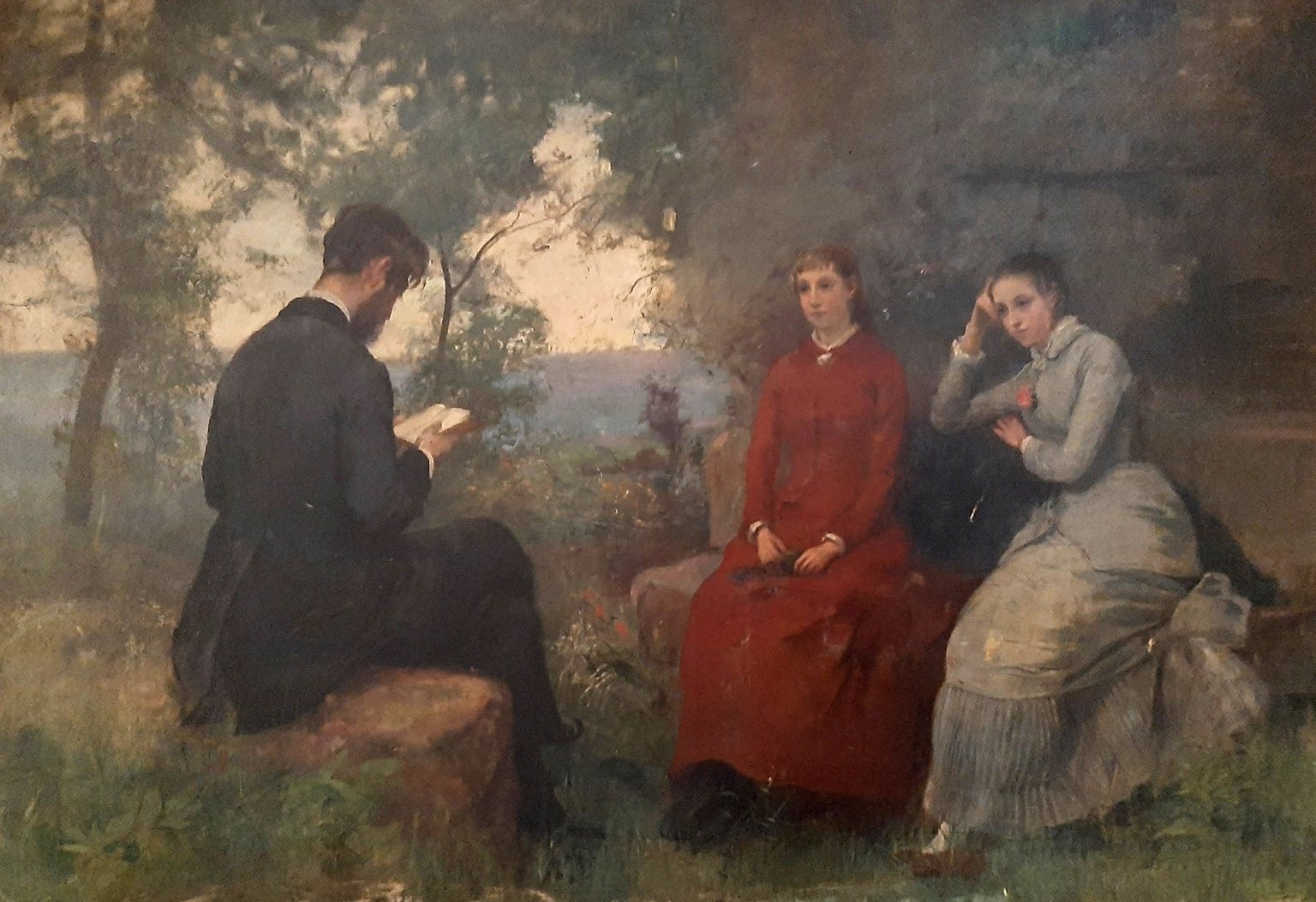 L’Essor : allégorie, nu en plein air, cercle familial et scène de jardin.